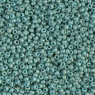Miyuki seed beads 11/0 - Matted opaque luster sea foam 11-2028
